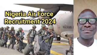 Nigeria Air Force Recruitment for 2024 The Nigeria Air Force Enlistment for DSSC 2024 [upl. by Uela]