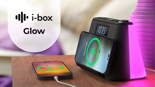 ibox Glow  Bedside Alarm Clock with FM Radio Bluetooth Wireless Charging and Nightlight [upl. by Jasen]