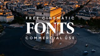 24 Free Cinematic Fonts for Edits Commercial Use License [upl. by Gerfen694]