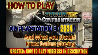 How to Play SOCOM Confrontation Online On PlayStation 3 Wireless Setup in Description 2024 [upl. by Aillemac425]