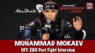 Muhammad Mokaev talks Hasbulla support amp talks submission win over Malcolm Gordon at UFC 280 [upl. by Conlen]