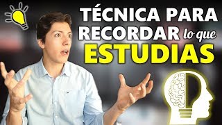 Técnica para RETENER fácilmente todo lo que ESTUDIAS y a largo plazo [upl. by Charissa618]