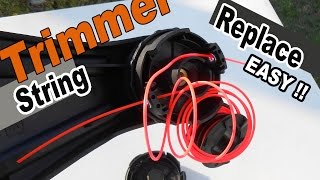 How to replace string trimmer line  Echo SRM 225 Speed Feed head [upl. by Godspeed]