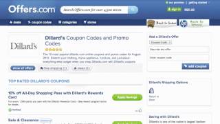 Dillards Coupon Code 2013  How to use Promo Codes and Coupons for Dillardscom [upl. by Fabio270]