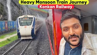 Konkan Railway Extreme Monsoon Journey  Mandovi Express  India’s Best Train Route  Ep1 [upl. by Samson]