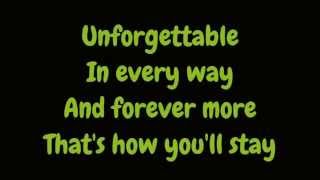 Nat King Cole  Unforgettable Lyrics HD [upl. by Addy588]