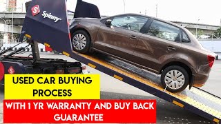 Used car buying process Spinny  1 year warranty Buy back guarantee amp 5 days return  Birla [upl. by Amisoc791]