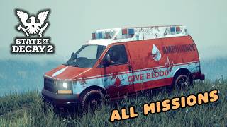 New BLOOD DONORS ENCLAVE Complete Quest Line No Commentary State of Decay 2 [upl. by Ecnaled]