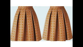 How to cut a box pleat maxi skirt [upl. by Hobey167]