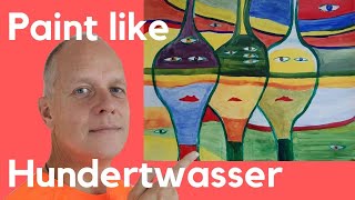 Paint like Friedensreich Hundertwasser  Nature as a teacher [upl. by Lebana]