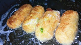 Chicken Potato Croquettes Croquettes Recipe [upl. by Fitz]