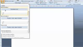 Créer un sommaire dans Word [upl. by Einatirb]