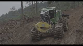 John Deere Bogie Skidder in Action [upl. by Kimmi]