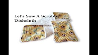 How To Sew A Scrubby Dishcloth [upl. by Liborio]