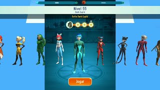 Viperion e Ryuko VS Cupido Negro Nivel 55 Jogo Oficial Miraculous Ladybug e Gato Noir em HD [upl. by Akcinat]