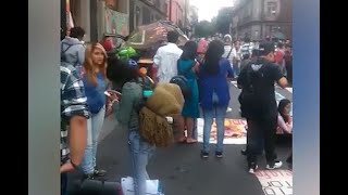 Jóvenes excluidos protestaron afuera de la SEP [upl. by Pincince633]