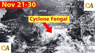 Upcoming Cyclone Fengal in Bay of Bengal Update Cyclonic Activities [upl. by Amalie]