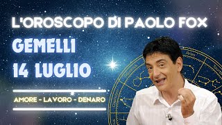 Gemelli ♊️ Loroscopo di Paolo Fox  14 Luglio 2024  Felici e contenti come ragazzini [upl. by Sly551]