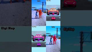 Monster Car Eater Lightning McQueen Vs Spiderman Baben CHEATEDCoffin dance song covershorts [upl. by Maximilianus]