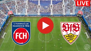 LIVE🔴 FC Heidenheim vs VfB Stuttgart  Bundesliga German league livescore with odds update [upl. by Elletnahs186]