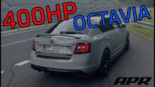 400HP SKODA OCTAVIA RS230  0200kmh APR STAGE 3 [upl. by Annahtur]