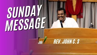 Sunday Sermon Rev JOHN C SATHYAMOORTHY DNAG Church [upl. by Lenwood]