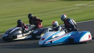 2024 Hoosier British Sidecars Donington Park Race 1 highlights [upl. by Gristede]