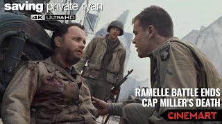 SAVING PRIVATE RYAN 1998  Ramelle Battle ending  Millers Death  quotEarn thisquot Scene 4K UHD [upl. by Nawotna524]