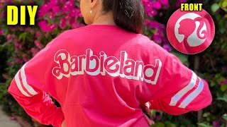 HOW TO MAKE A BARBIE SPIRIT JERSEY USING CRICUT  Lucykiins [upl. by Kenneth]