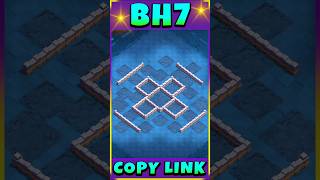 Builder Hall 7 base Copy Link clashofclans coc gaming [upl. by Anead463]