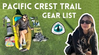 Pacific Crest Trail Gear List 2023 [upl. by Olnek]