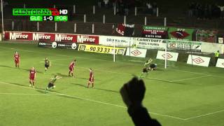 Glentoran 10 Portadown BURROWS GOAL [upl. by Lladnek948]