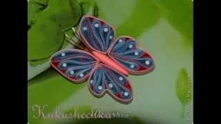 Квиллинг бабочка МКQuilling butterfly masterclass [upl. by Yelkcub911]