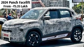 2024 New Tata Punch Facelift  First Look ADAS 2 Price Specifications Launch Date In India [upl. by Cloutman610]