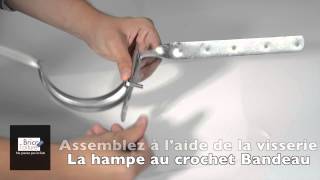 Comment monter un crochet sur une hampe chantournée BRICOTOITURE [upl. by Ardnuaed]