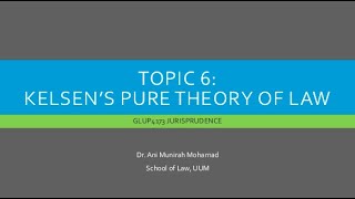 Jurisprudence Kelsens Pure Theory of Law [upl. by Noled]