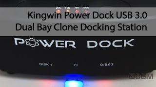 1720  Kingwin Power Dock USB 30 Dual Bay Clone Docking Station PD2537U3 Video Review [upl. by Lette]