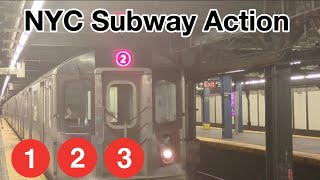 NYC Subway Action  7 Avenue Lines [upl. by Rickie]