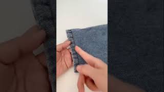 Hemming jeans with original hem [upl. by Ramos120]