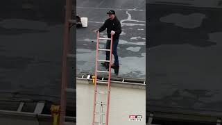 How To Safely Get On A High Roof [upl. by Cir]