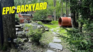 The Coolest Poconos Airbnb Backyard [upl. by Aenotna342]