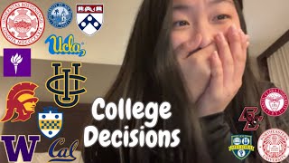 COLLEGE DECISION REACTION 2024  applied to almost 30 schools… [upl. by Aihsotan409]