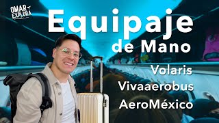 Equipaje de mano permitido para viajar en avión este 2023 Volaris Aeromexico y VivaAerobus [upl. by Leahkim685]