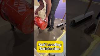 Self Leveling Underlayment Tile Shower Bathroom Remodel Satisfying [upl. by Anwahsal]