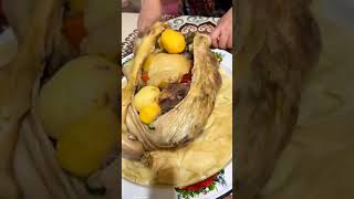 Amazing Cooking Cow Intestine intestines palmfoodies [upl. by Olinad]