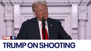 Donald Trump speaks for the 1st time on the assassination attempt [upl. by Raphaela]