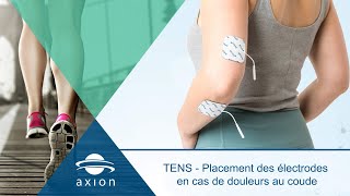 TENS  Placement des électrodes en cas de douleurs au coude [upl. by Llertnom446]