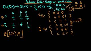 Explaining the KullbackLiebler divergence through secret codes [upl. by Ynned191]