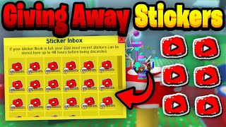 YOUTUBE STICKER GIVEWAY ⚠️JOIN WHILE YOU CAN⚠️Beesmas Update [upl. by Yanaj]