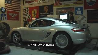 Porsche Cayman S 20052008  Fabspeed Supercup Race Exhaust  Revs Pulls and Dyno [upl. by Emmi]